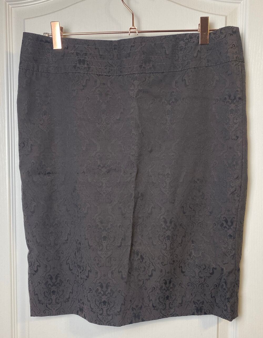 Intuitions Women’s Fall Brown Jacquard Lined Mini Skirt Size 8